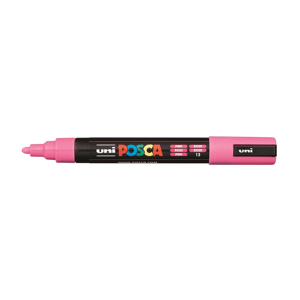 Μαρκαδοράκι Ανεξίτηλο Posca Medium 1.8-2.5mm Ροζ PC-5M Uni