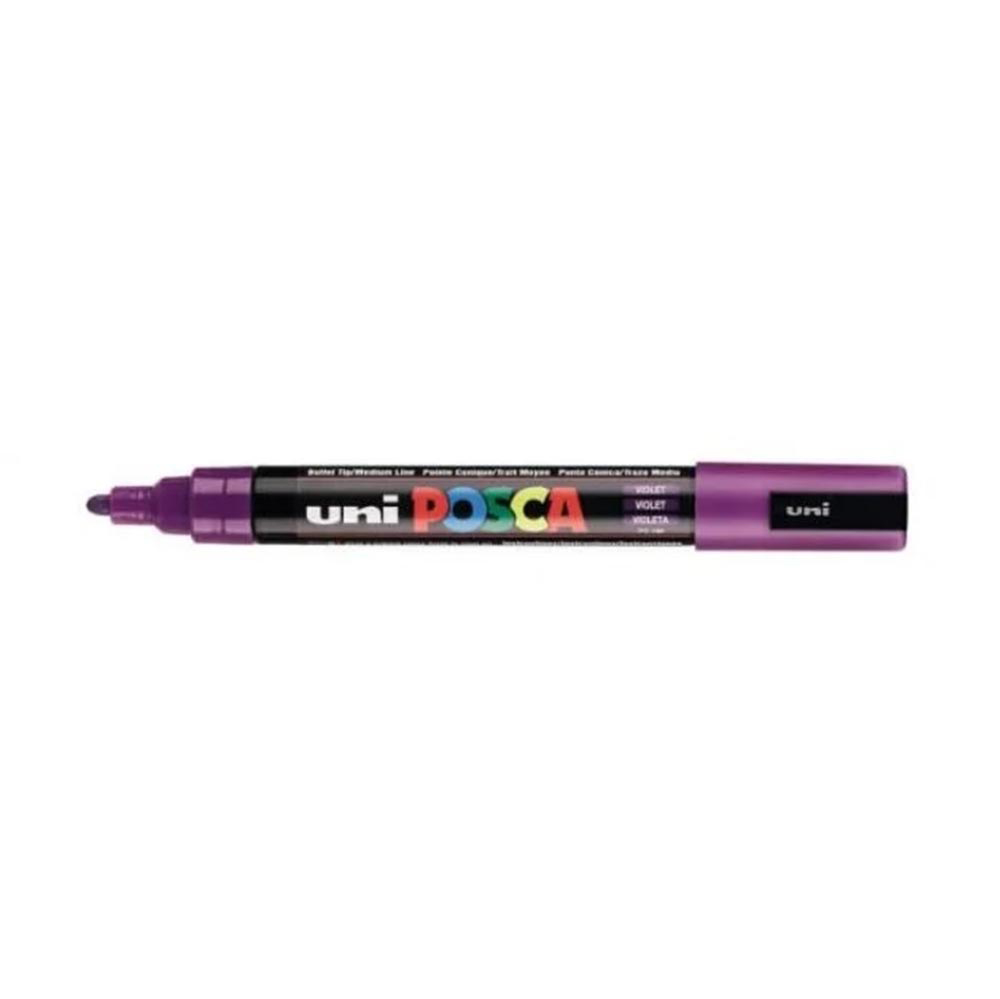 Μαρκαδοράκι Ανεξίτηλο Posca Medium 1.8-2.5mm Βιολετί PC-5M Uni