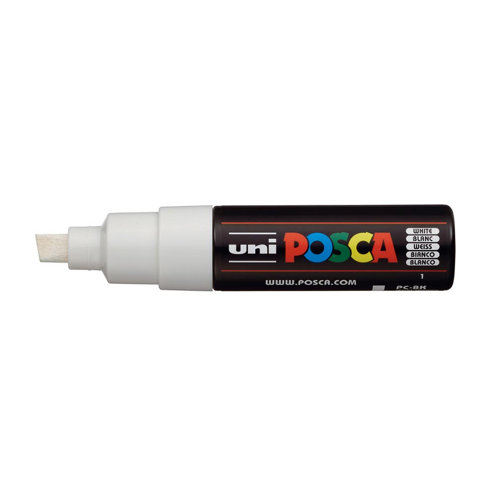 Μαρκαδόρος Ανεξίτηλος Posca 8.0mm Λευκό PC-8K Uni - 1