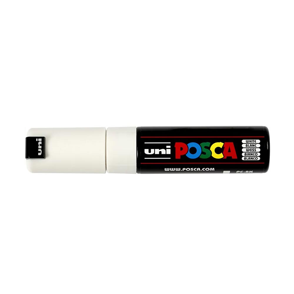 Μαρκαδόρος Ανεξίτηλος Posca 8.0mm Λευκό PC-8K Uni - 79094