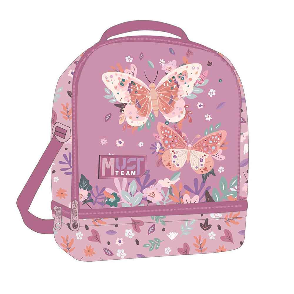 Τσαντάκι Φαγητού Χειρός/Ώμου Ισοθερμικό Butterflies Lilac 587225 Must - 115065