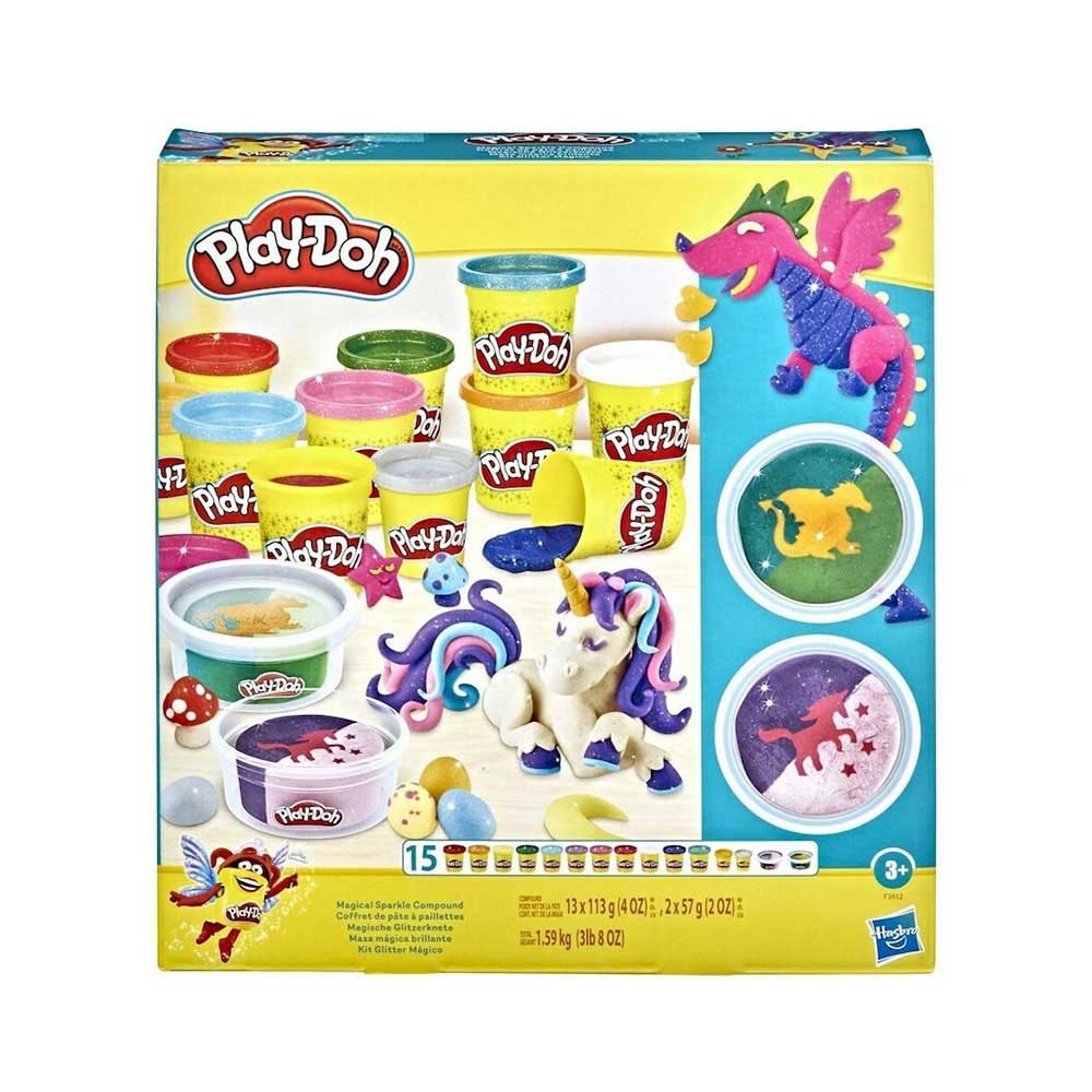 Πλαστελίνη Magical Sparkle Pack Play-doh F3612 Hasbro - 0