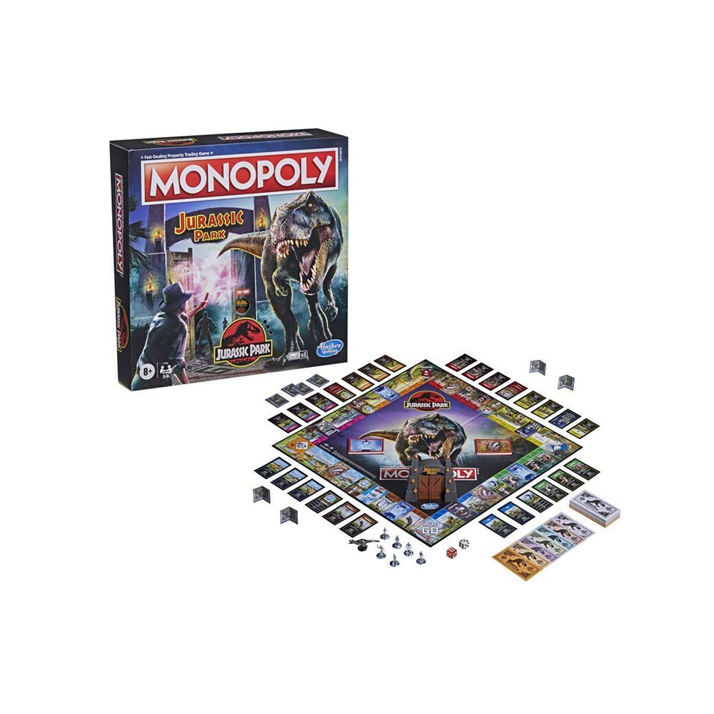 Επιτραπέζιο Παιχνίδι Monopoly: Jurassic Park 8+ Ετών F1662 Hasbro  - 1
