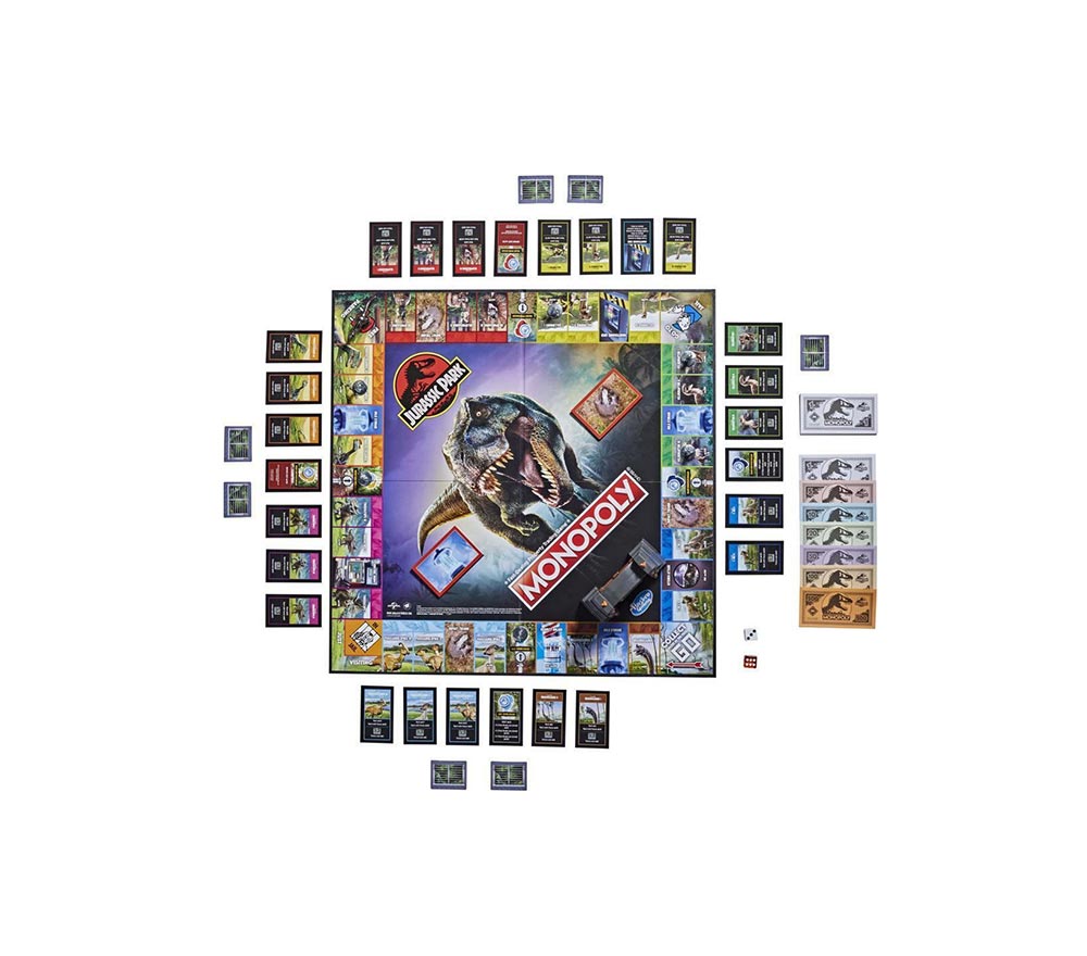 Επιτραπέζιο Παιχνίδι Monopoly: Jurassic Park 8+ Ετών F1662 Hasbro  - 3