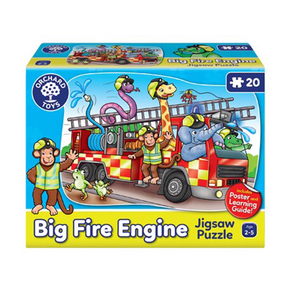 Πάζλ Jigsaw Big Fire Engine 20τμχ ORCH303 Orchard Toys - 88006