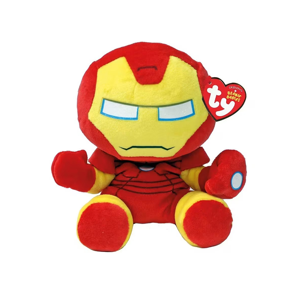 Λούτρινο Χνουδωτό Iron Man 15εκ Marvel 1607- 44005 Ty Beanie Babies AS - 114640