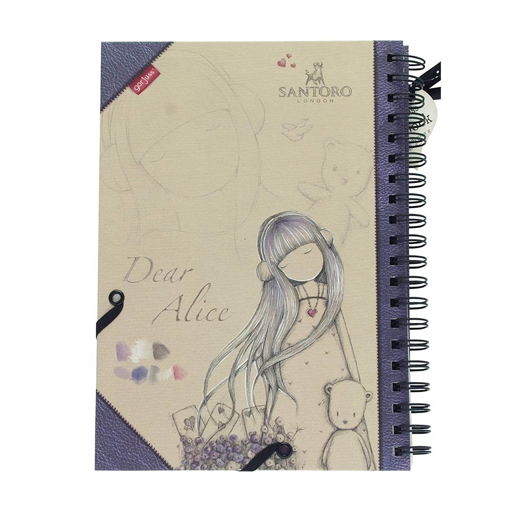 Σημειωματάριο Dear Alice Σπιράλ Ριγέ 364GJ02 Santoro - 1