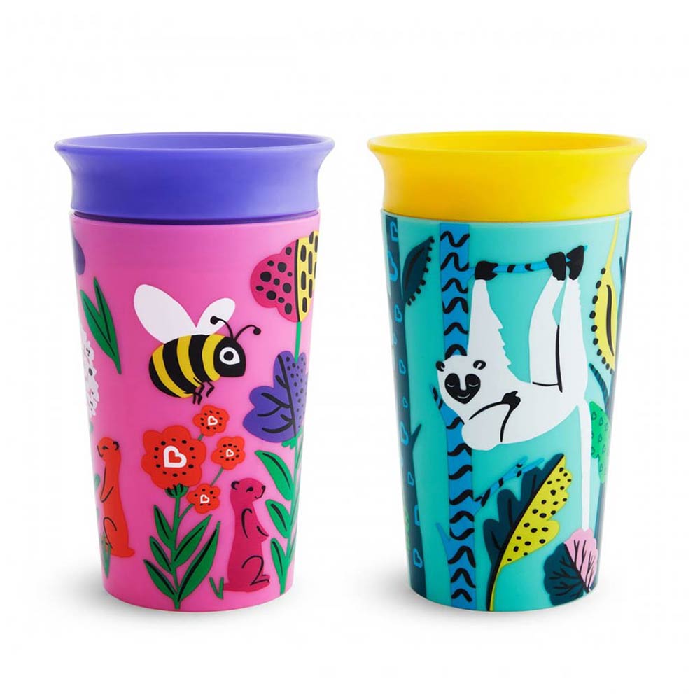 Εκπαιδευτικό Κύπελλο Miracle 360° Sippy Cup Polar Lemur/ Bee 266ml 2τμχ 51765 Munchkin - 81500