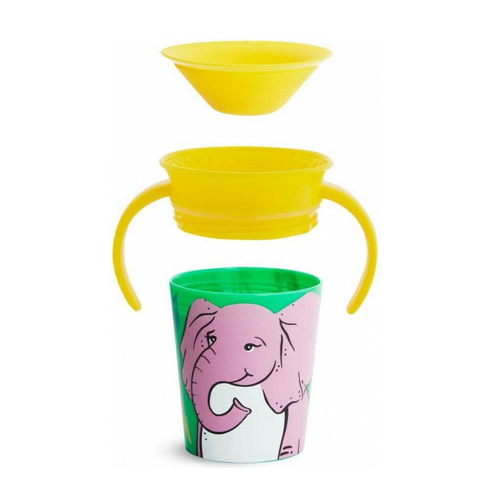 Εκπαιδευτικό Κύπελλο με Λαβές Miracle 360° Elephant 177ml 51951 Munchkin - 2