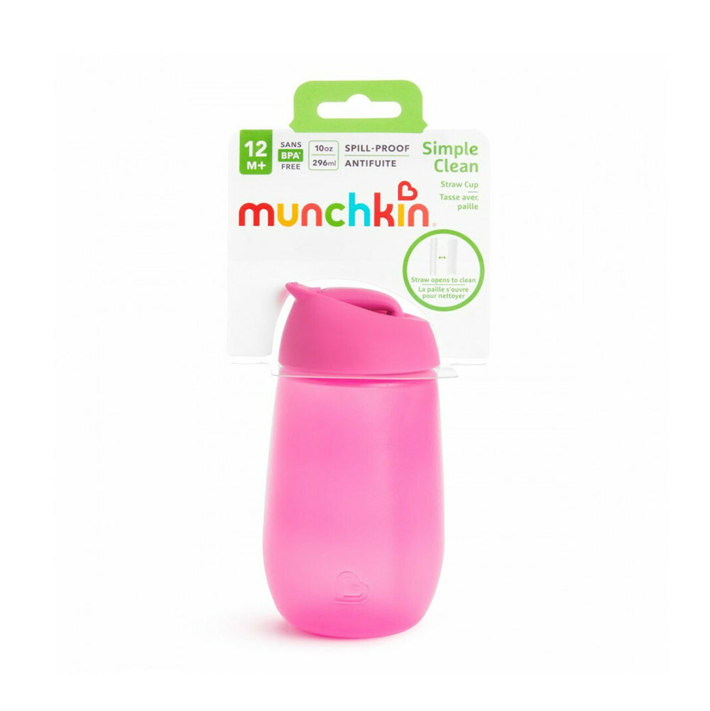 Παιδικό Ποτήρι Simple Clean Ροζ 296ml 90019 Munchkin - 4