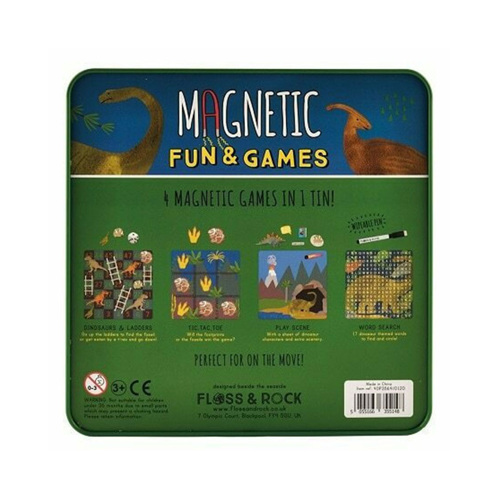 Μαγνητικό Παιχνίδι Κατασκευών Δεινόσαυροι 4 σε 1 40P3564 Floss & Rock - 4