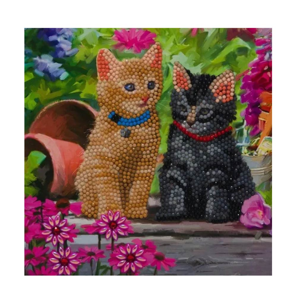 Κατασκευή Κάρτας Crystal Art Cat Friends 18x18cm CCK-A53 Craft Buddy - 85522