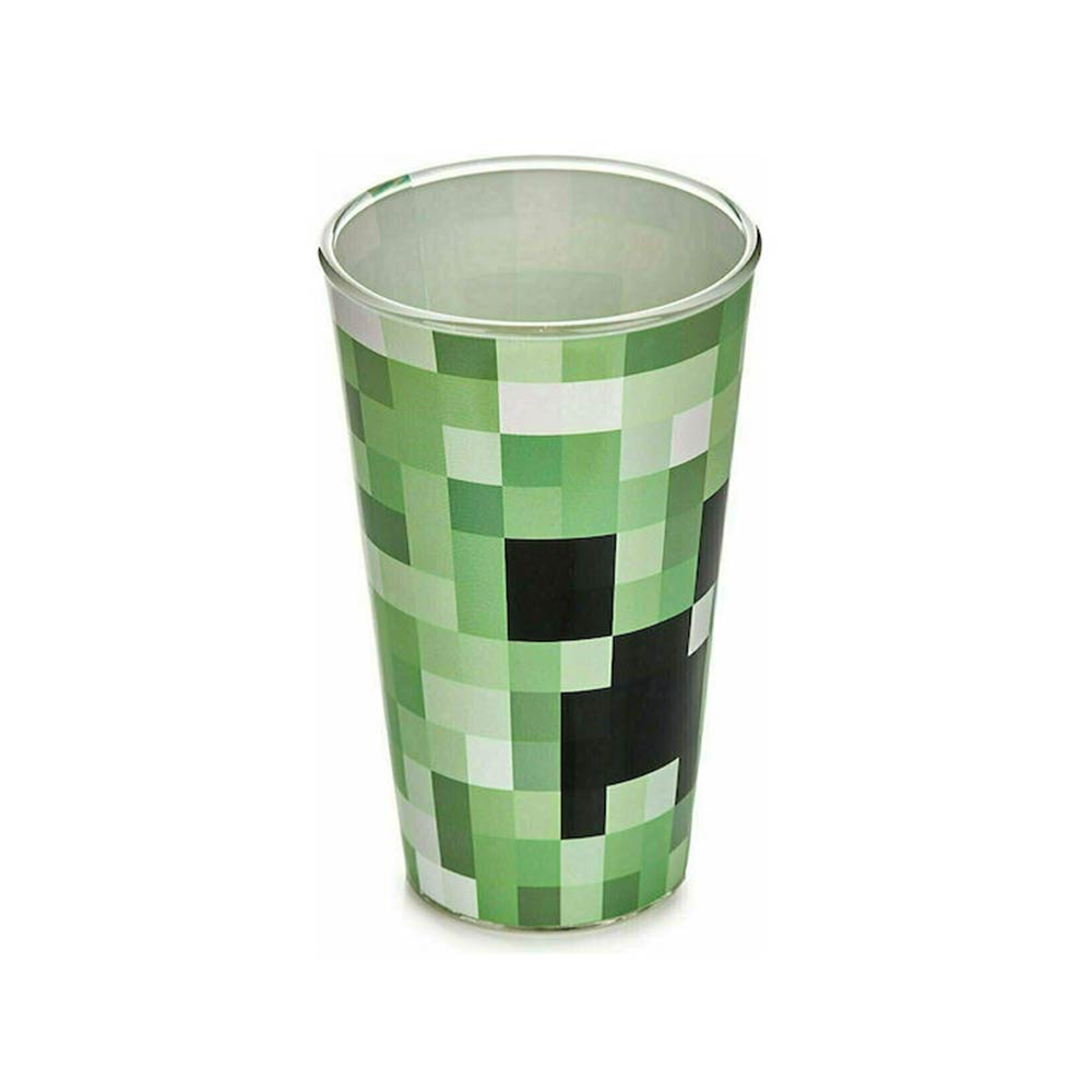 Γυάλινο Ποτήρι Minecraft - Creeper 400ml PP6729MCF Paladone  - 1