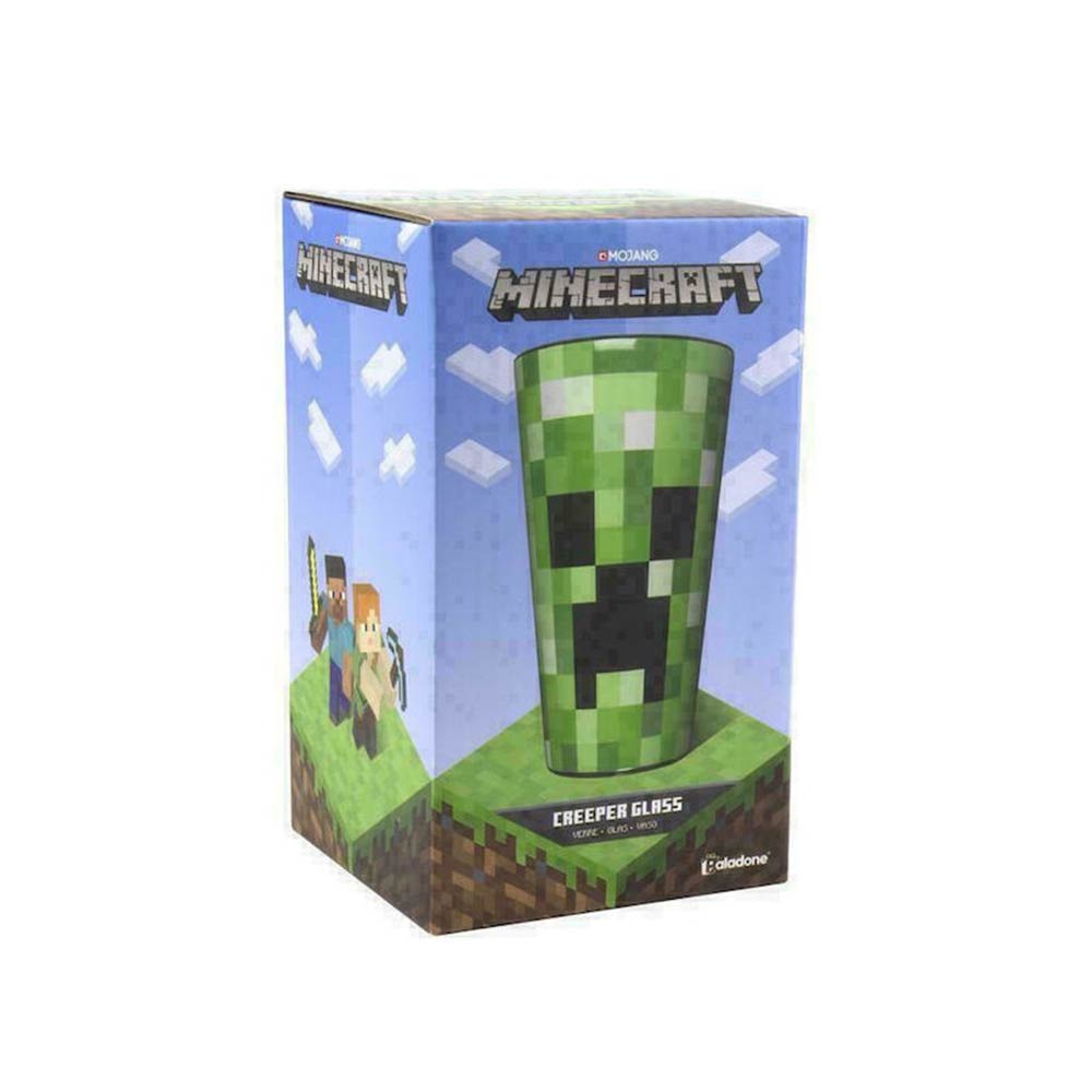 Γυάλινο Ποτήρι Minecraft - Creeper 400ml PP6729MCF Paladone  - 3