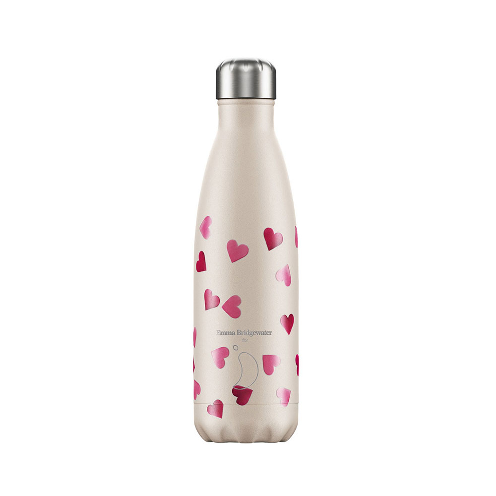 Ανοξείδωτο Μπουκάλι Θερμός Emma Bridgewater Pink Hearts 500ml 200345 Chillys - 0