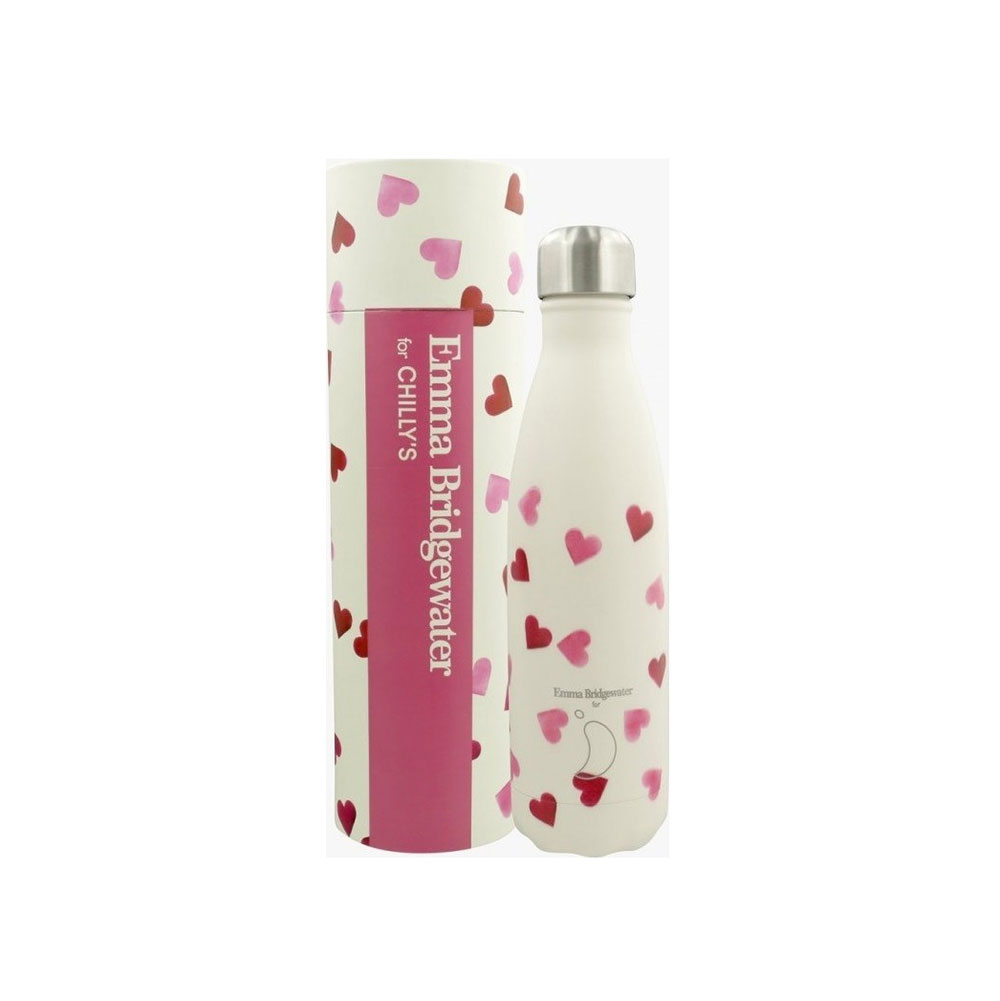 Ανοξείδωτο Μπουκάλι Θερμός Emma Bridgewater Pink Hearts 500ml 200345 Chillys - 1