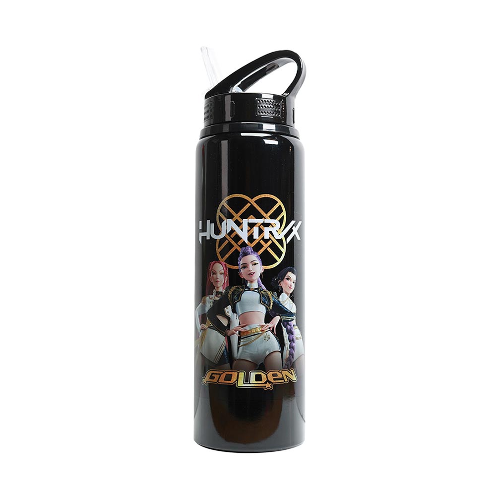 Παγούρι Αλουμινίου K-Pop Huntrix Demon Hunters Μαύρο 750ml KD722229 Kids Licensing - 2