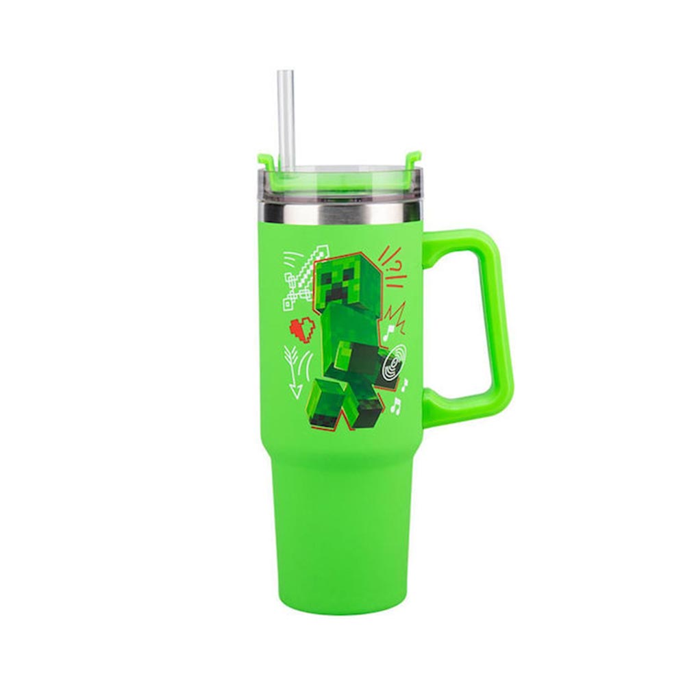 Ανοξείδωτο Ποτήρι Θερμός Tumbler XL 900ml Minecraft Green Multiway Insulated PP14600MCF Paladone - 1