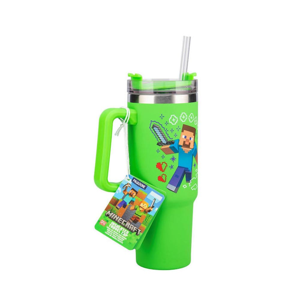 Ανοξείδωτο Ποτήρι Θερμός Tumbler XL 900ml Minecraft Green Multiway Insulated PP14600MCF Paladone - 115704