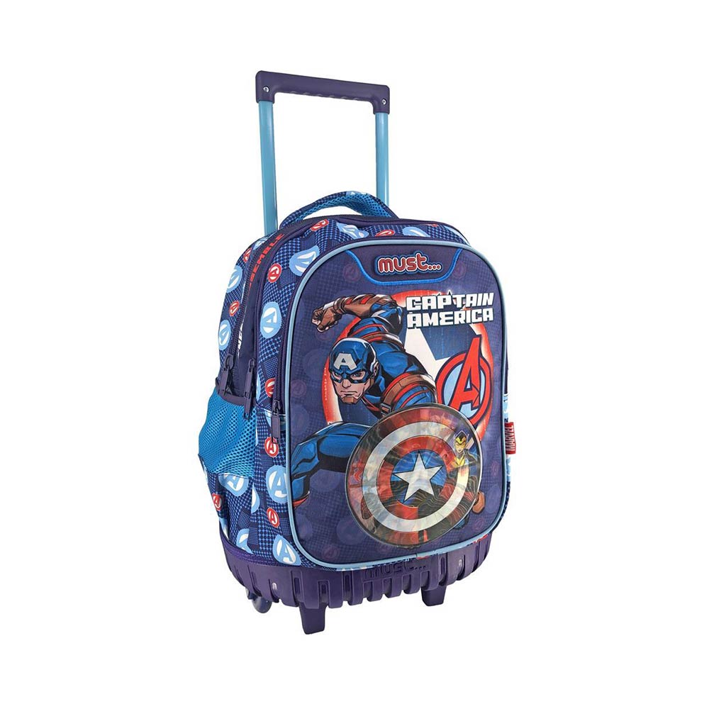 Τσάντα Τρόλεϊ Δημοτικού Marvel Avengers Captain America 506096 Must - 55736