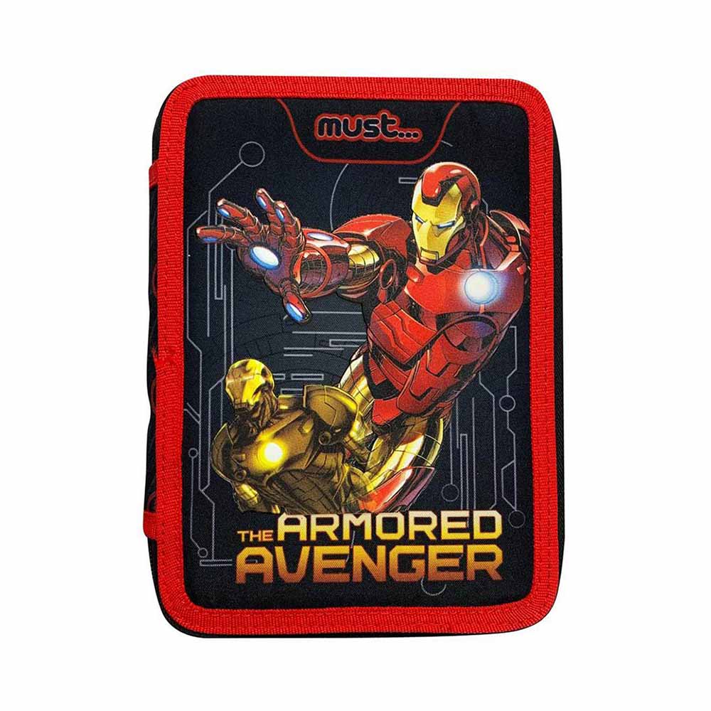 Κασετίνα Διπλή Γεμάτη Marvel The Armored Avenger Iron Man 506100 Must - 0
