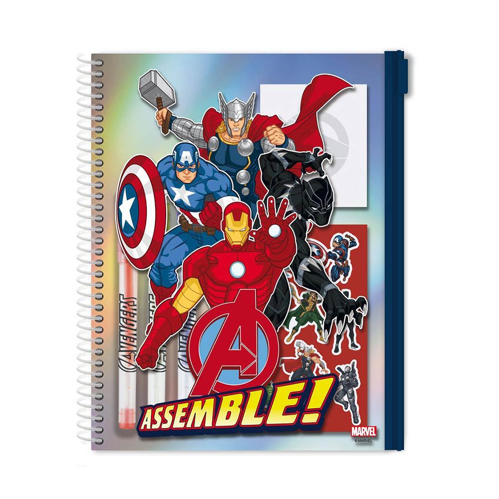 Σχολικό Σετ Με Σημειωματάριο Α5 Marvel Avengers 7 τεμ. 506189 Diakakis - 57033