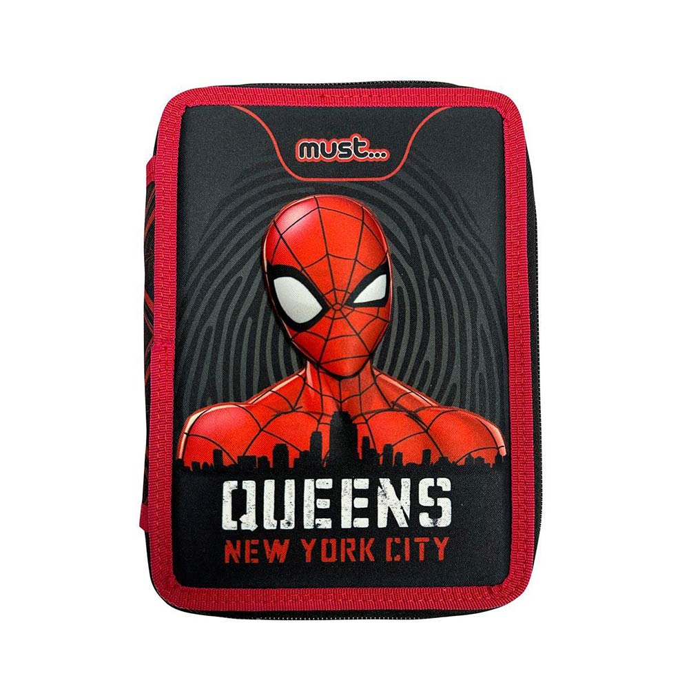 Κασετίνα Διπλή Γεμάτη Marvel Spiderman Queens New York City 508118 Must - 56391
