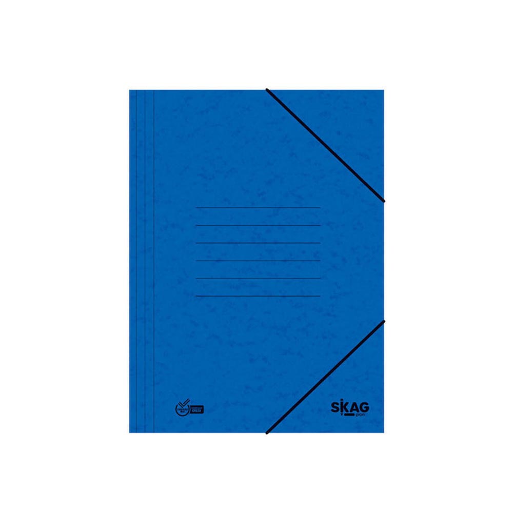 Ντοσιέ με Λάστιχο Α4 Πρεσπάν Μπλε 263801 Skag - 102378