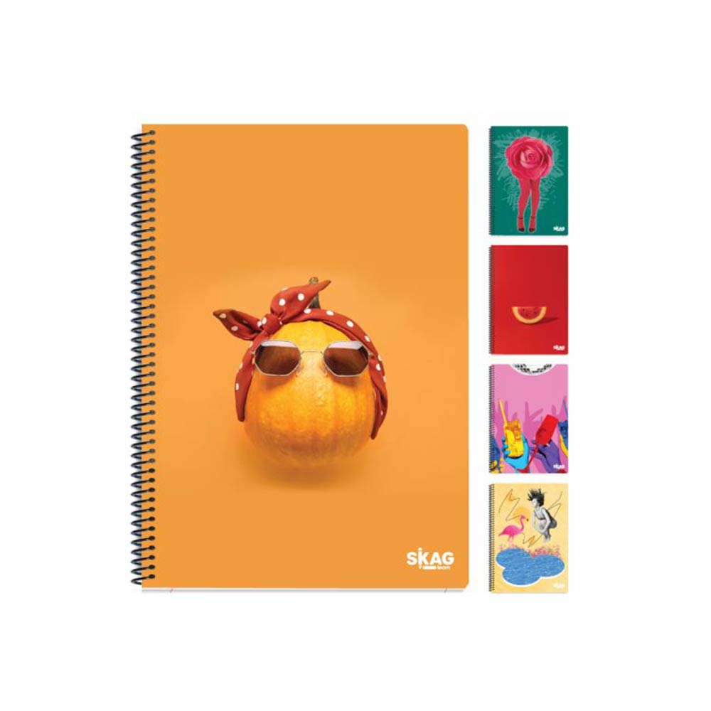 Τετράδιο Σπιράλ Ριγέ Α4 3Θ University Fun Ν.9233 Skag - 121504