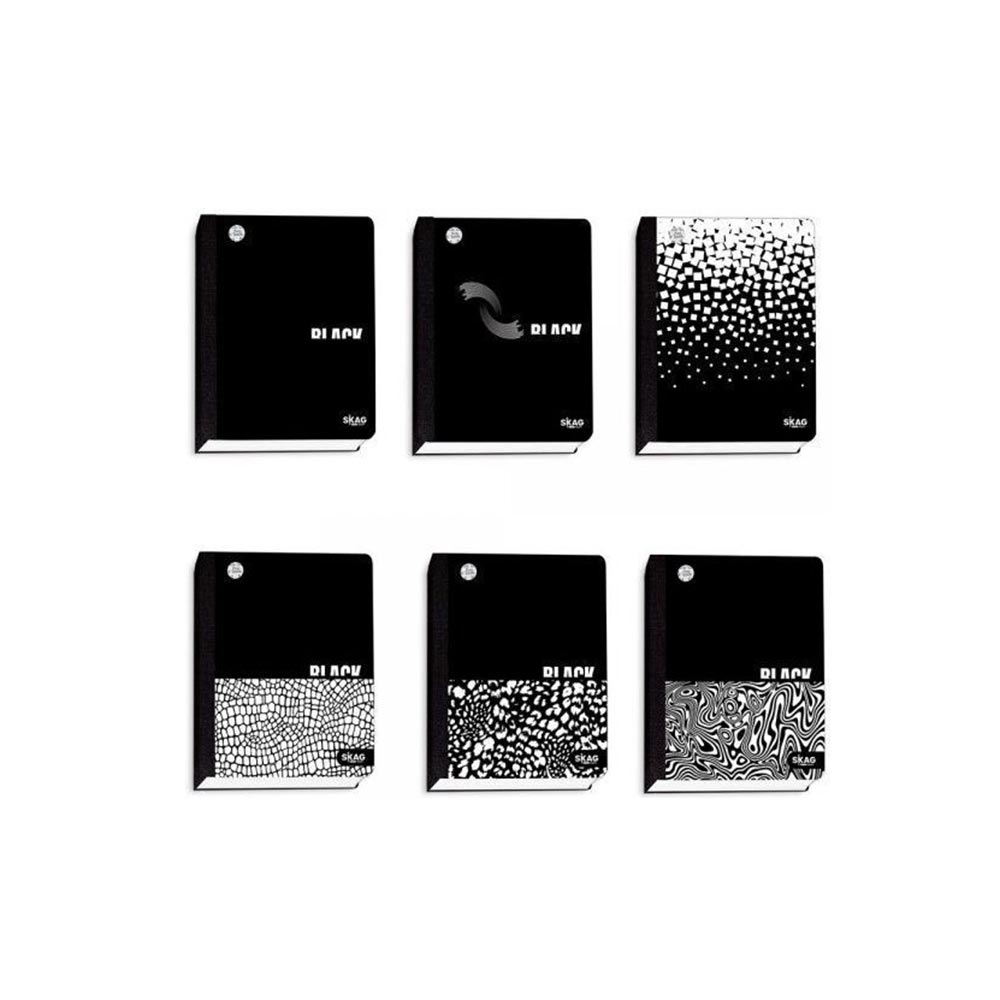 Ημερολογιο Flexbook Λαστιχο Black&white 14x21 Σεπτ-Αυγ Skag - 102218