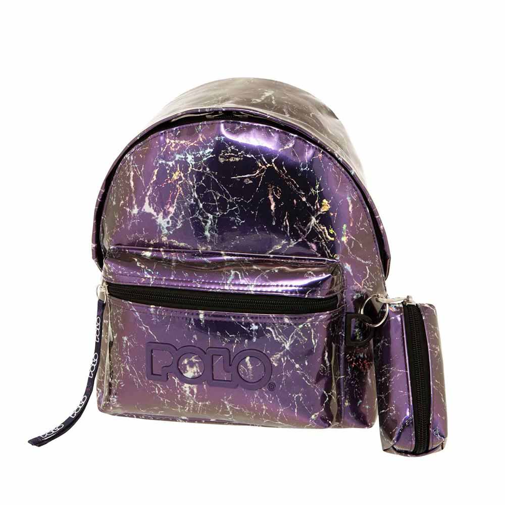 Τσάντα Πλάτης Mini Purple Marble 9-07-044-8215 Polo - 54603