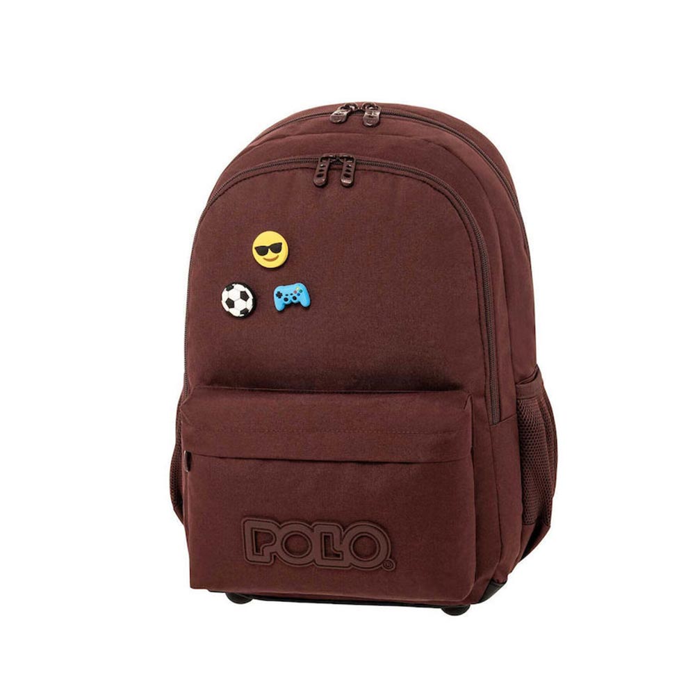Τσάντα Πλάτης Pins Μπορντό 9-01-059-3400 Polo με ΕΓΓΥΗΣΗ - 96533