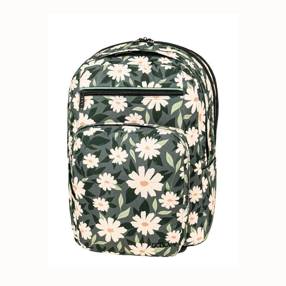 Τσάντα Πλάτης Slit Flowers  9-01-066-8370 Polo με ΕΓΓΥΗΣΗ - 95018