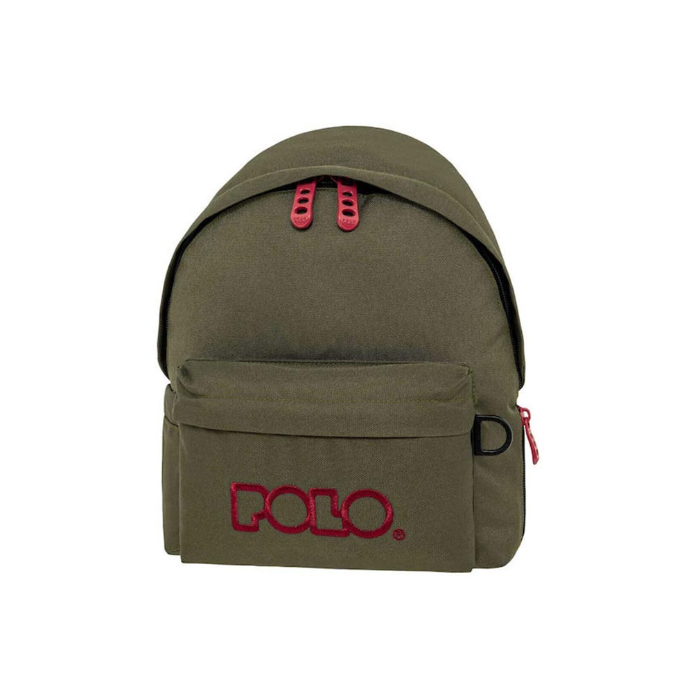 Τσάντα Πλάτης Mini Χακί/Μπορντώ 9-01-067-6533 Polo - 100437