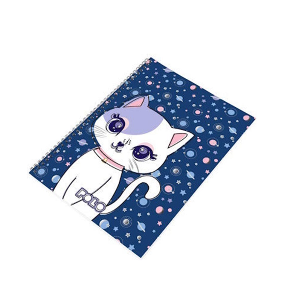 Τετράδιο Β5 Σπιράλ 90Φ 3Θ Space Cat 9-19-002 8348 Polo - 97927