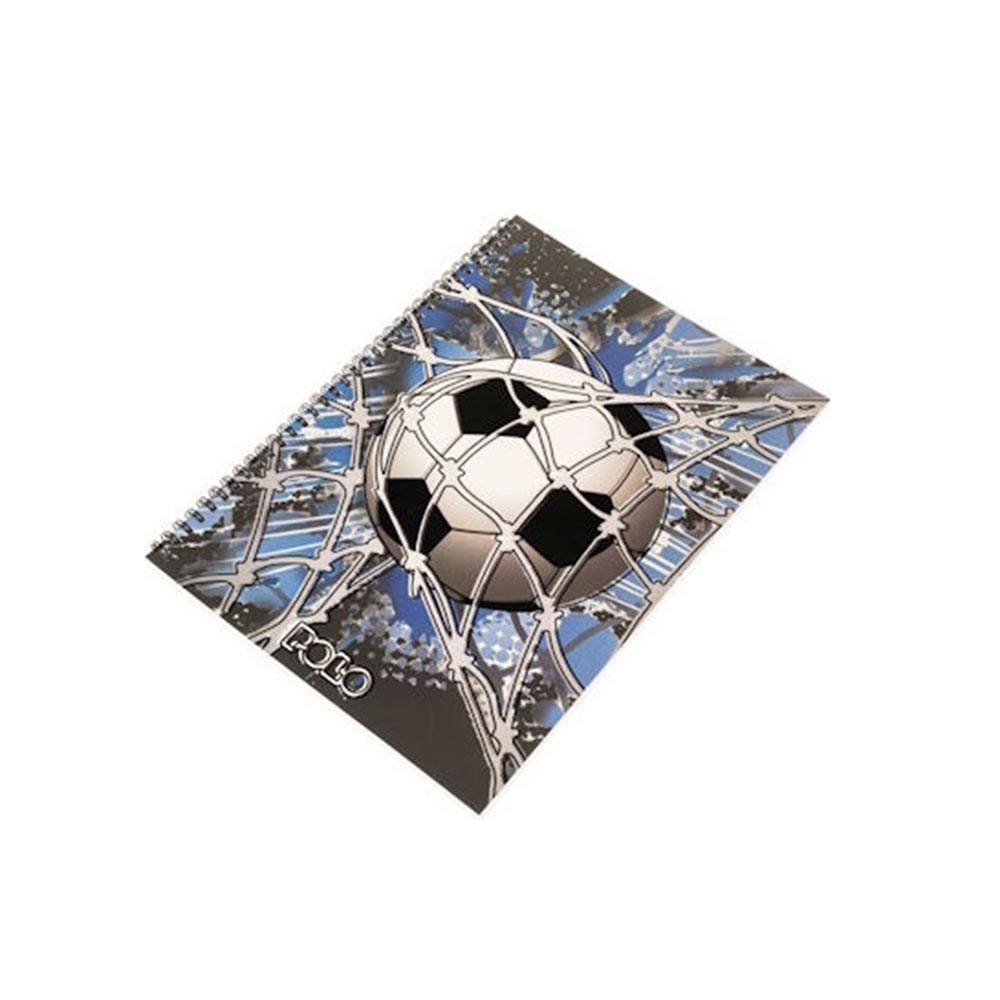 Τετράδιο Β5 Σπιράλ 90Φ 3Θ Football 9-19-002 8359 Polo - 97926