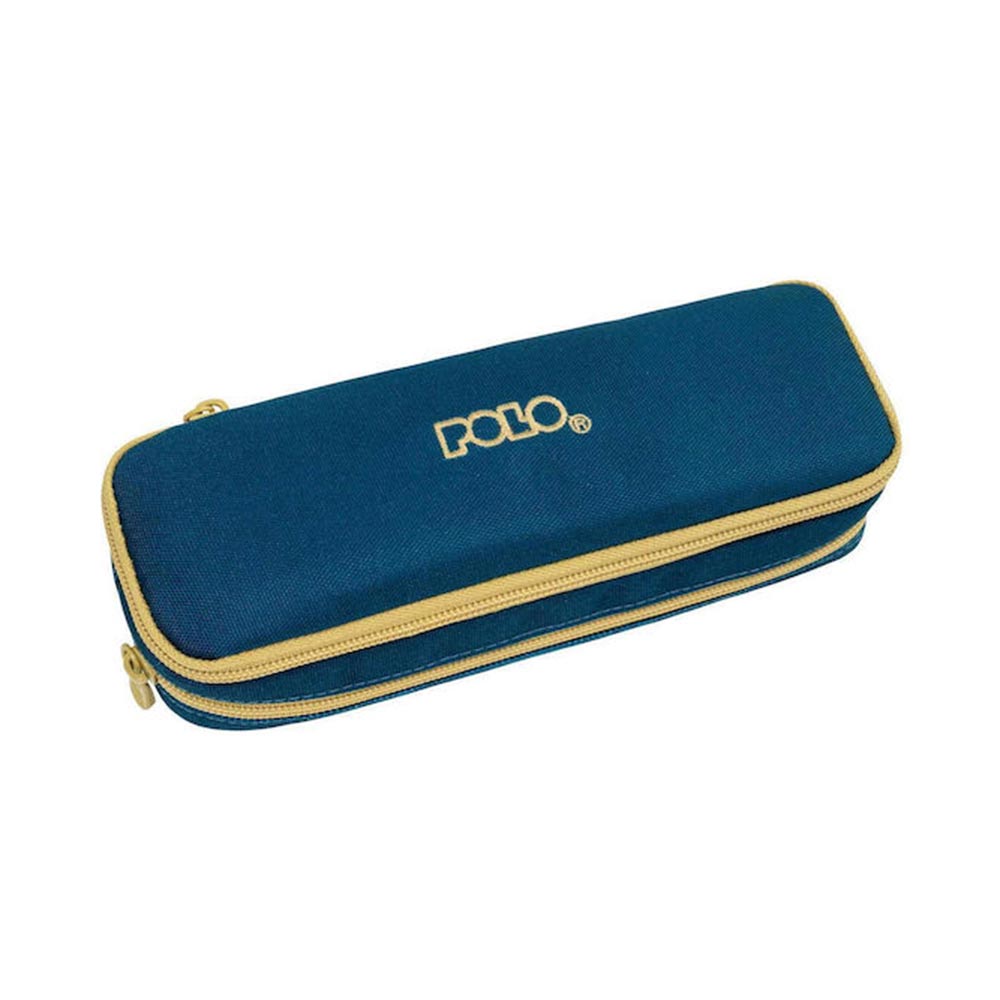 Κασετίνα Duo Box Πετρόλ/Μουσταρδί 9-37-004-5876 Polo - 99112