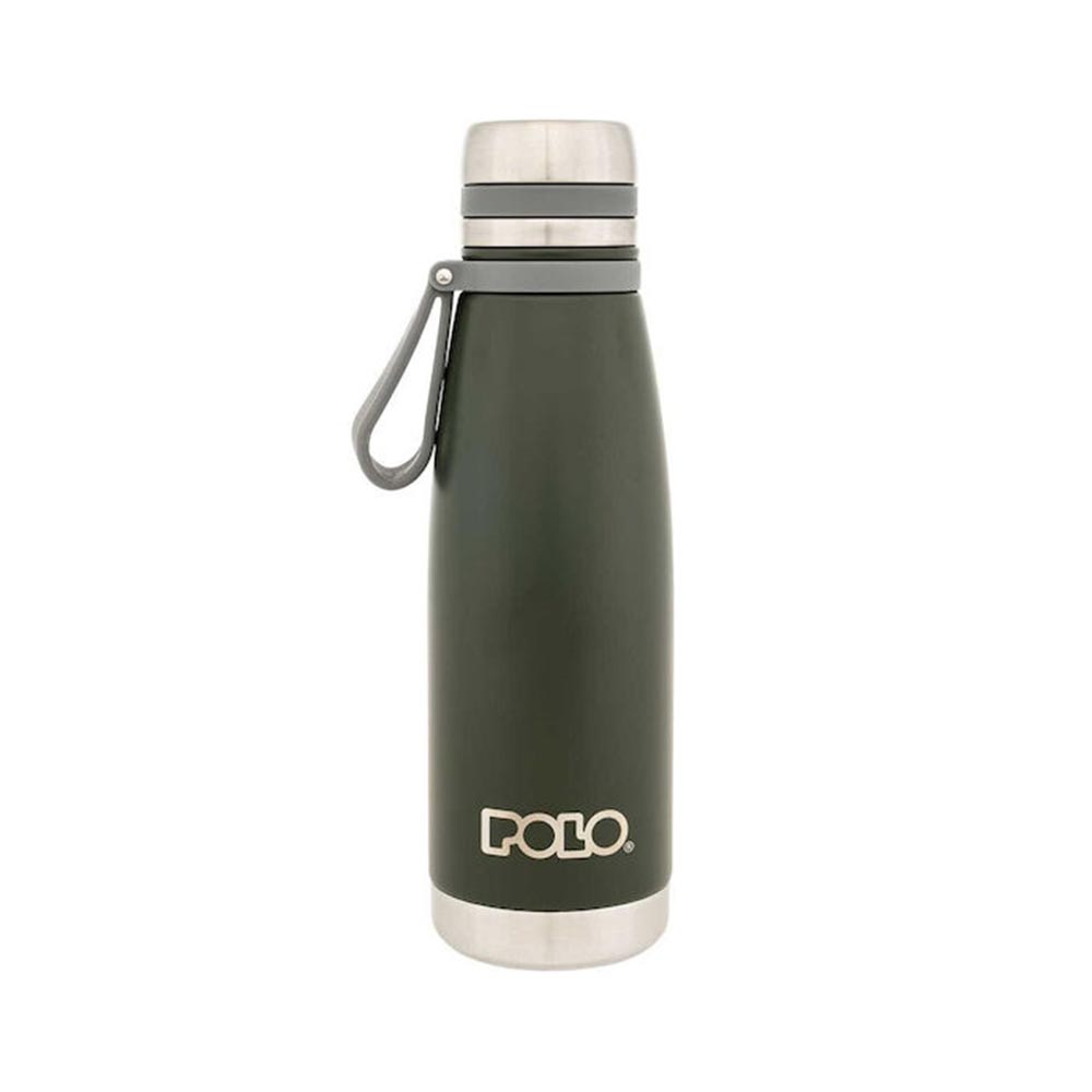 Ανοξείδωτο Μπουκάλι Θερμός Χακί 650ml 9-49-009-6500 Polo - 102813