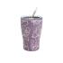 Ποτήρι Θερμός Ανοξείδωτο Coffee Mug Μωβ Floral 350ml 9-49-024-8409 Polo - 0