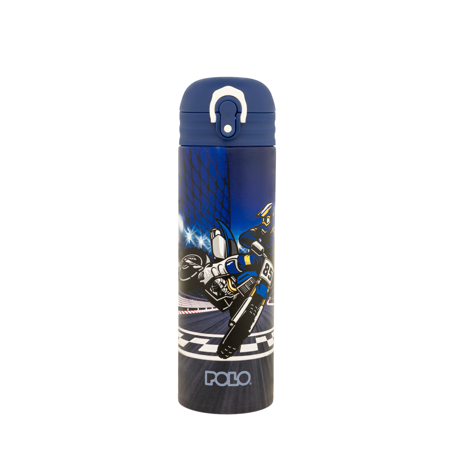 Ανοξείδωτο Μπουκάλι Θερμός Junior II Motorcross 500ml 9-49-033-8422 Polo - 120086
