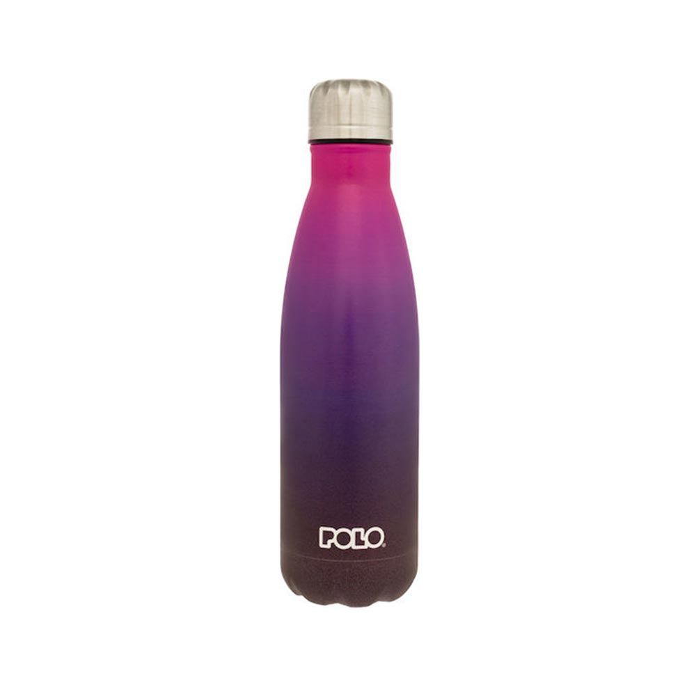 Ανοξείδωτο Μπουκάλι Θερμός Stainless Steel Gradient Φούξια/Μωβ 500ml 9-49-004-8415 Polo - 120110