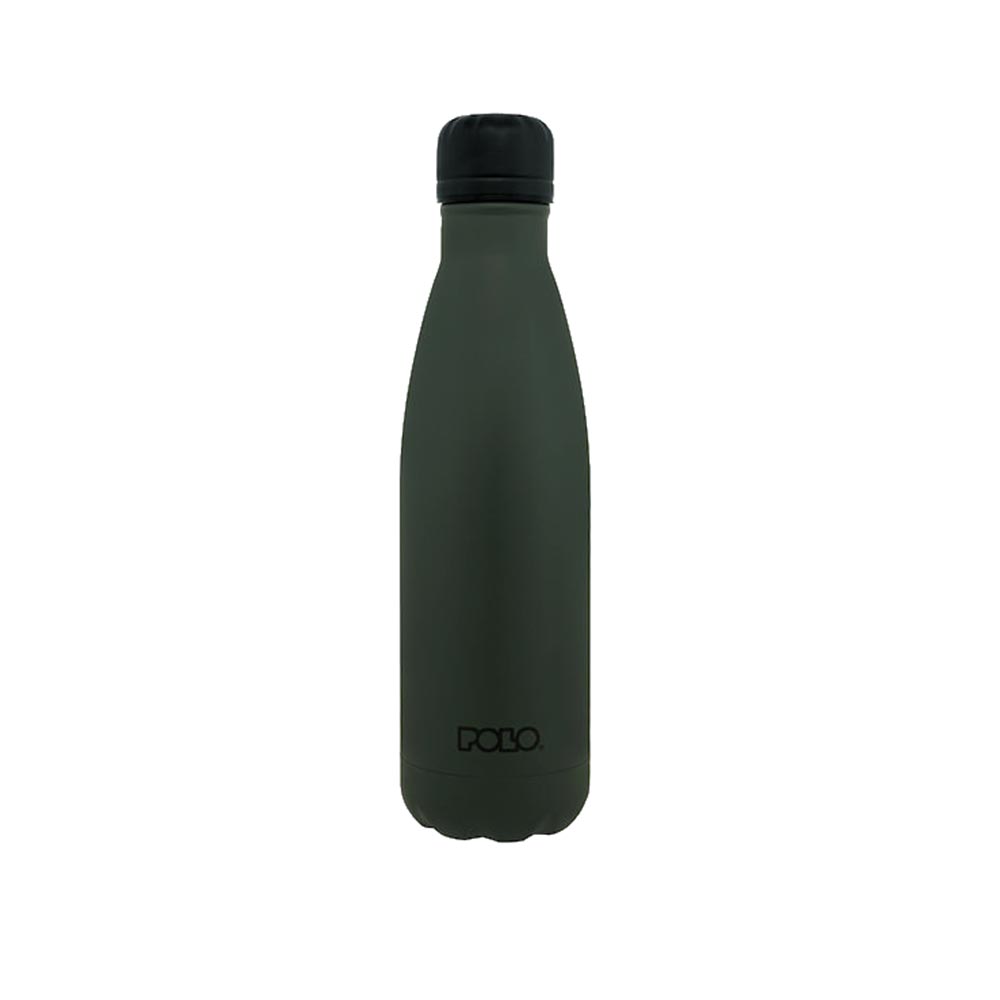 Ανοξείδωτο Μπουκάλι Θερμός Stainless Steel DOS Γκρι/Μαύρο 500ml 9-49-004-2620 Polo - 120104