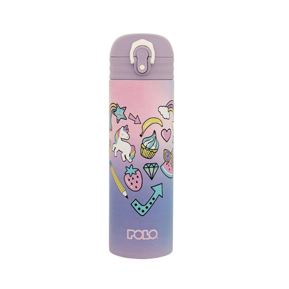 Ανοξείδωτο Μπουκάλι Θερμός Junior II Unicorn 500ml 9-49-033-8420 Polo - 120082