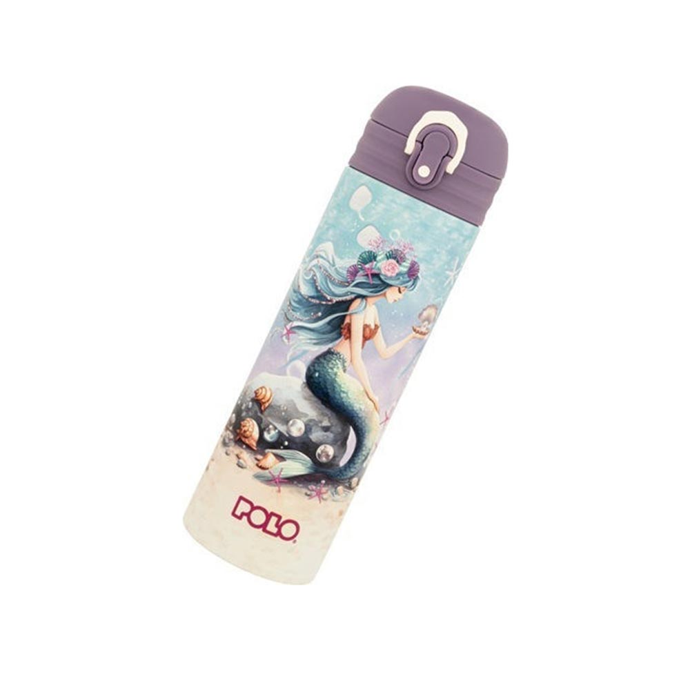 Ανοξείδωτο Μπουκάλι Θερμός Junior II Mermaid 500ml 9-49-033-8426 Polo - 1