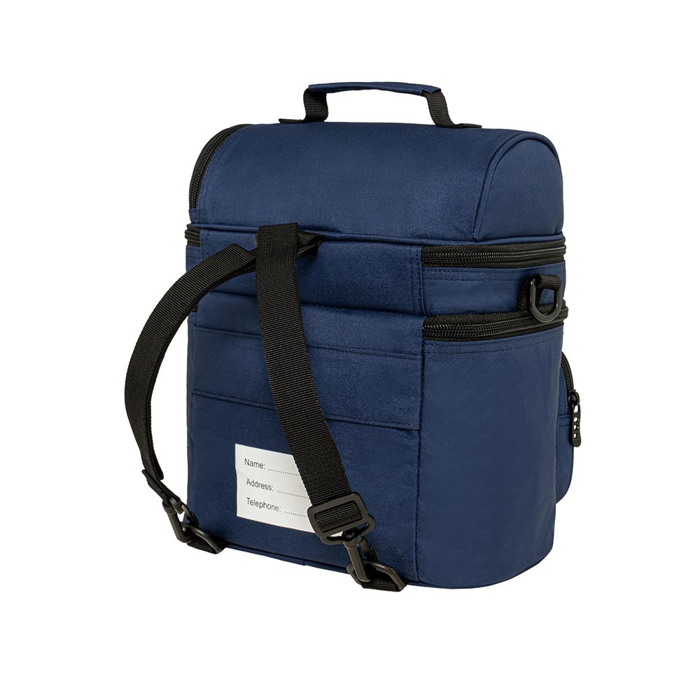 Τσαντάκι Φαγητού Χειρός/Ώμου/Πλάτης Double Cooler Ισοθερμικό Μπλε 9-07-096-5000 Polo - 1