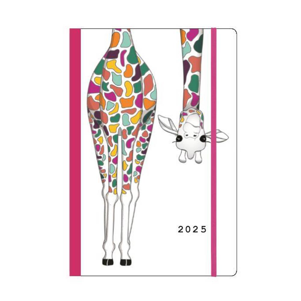 Ημερολόγιο Ημερήσιο 2025 Trends Flexi με Λάστιχο Giraffe 14x21cm 02039-21 Next