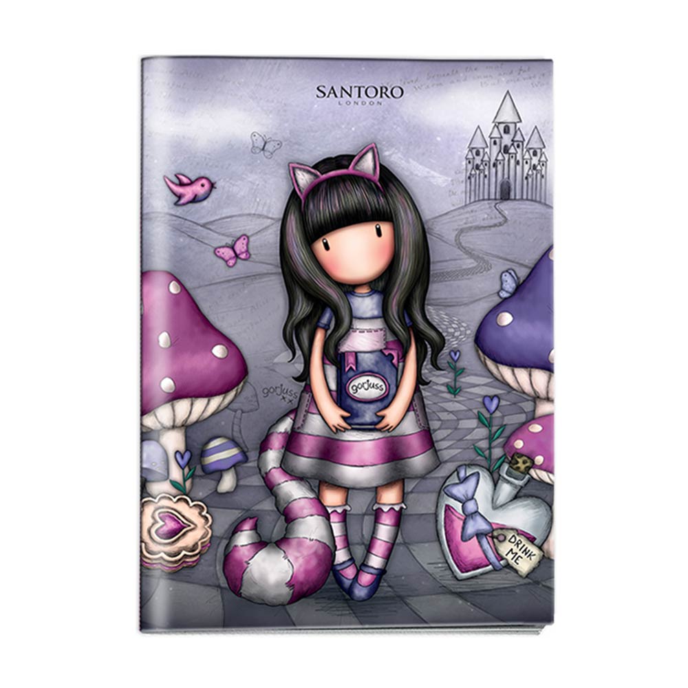 Τετράδιο Β5 50Φ. Cheshire Cat Gorjuss Lila 23700 Santoro - 62403