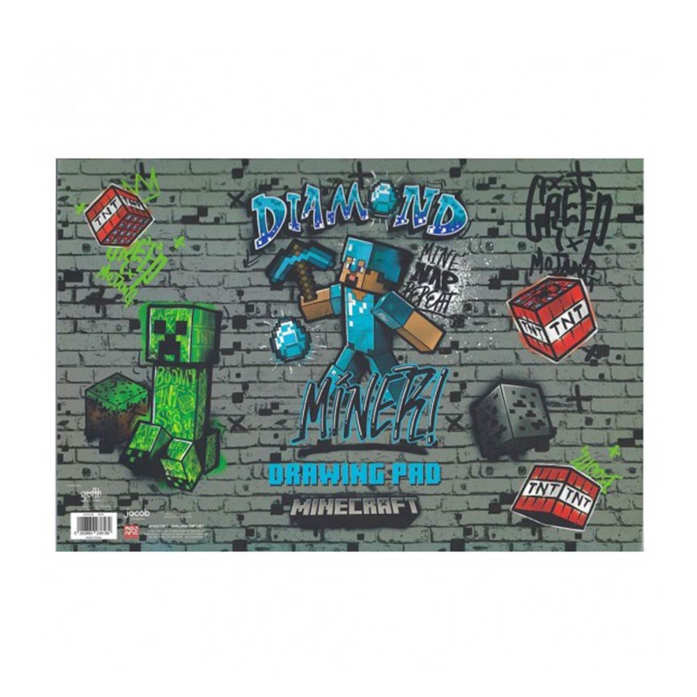 Μπλοκ Ζωγραφικής Minecraft Black 40Φ 23818 Graffiti