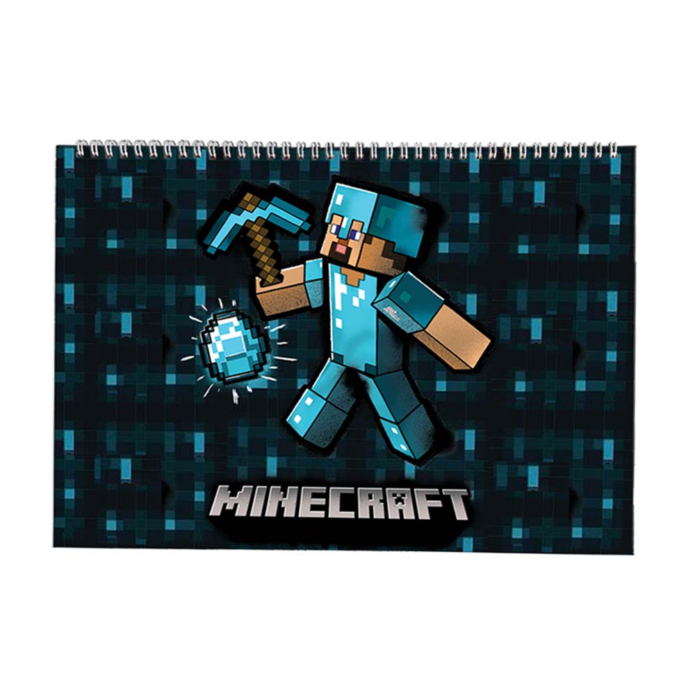 Μπλοκ Ζωγραφικής Minecraft Black 40Φ 23818 Graffiti - 62389