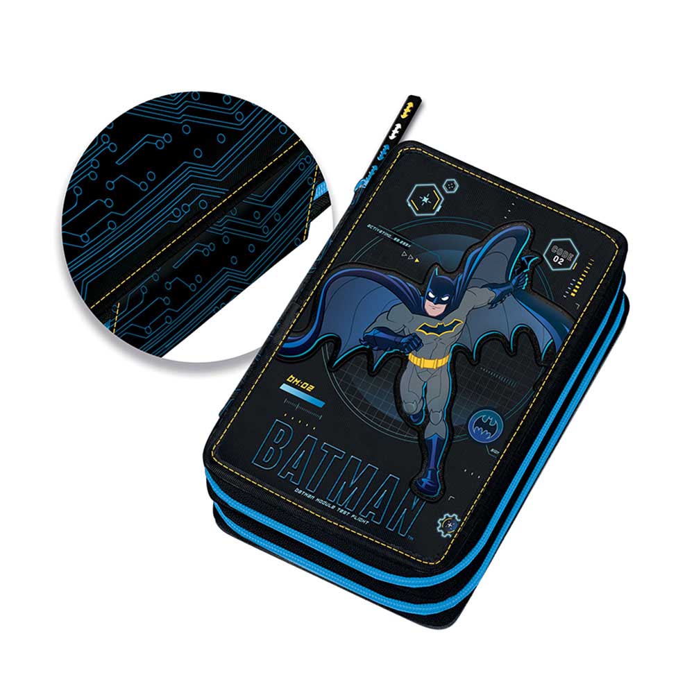 Κασετίνα Διπλή γεμάτη Batman 225331 Graffiti